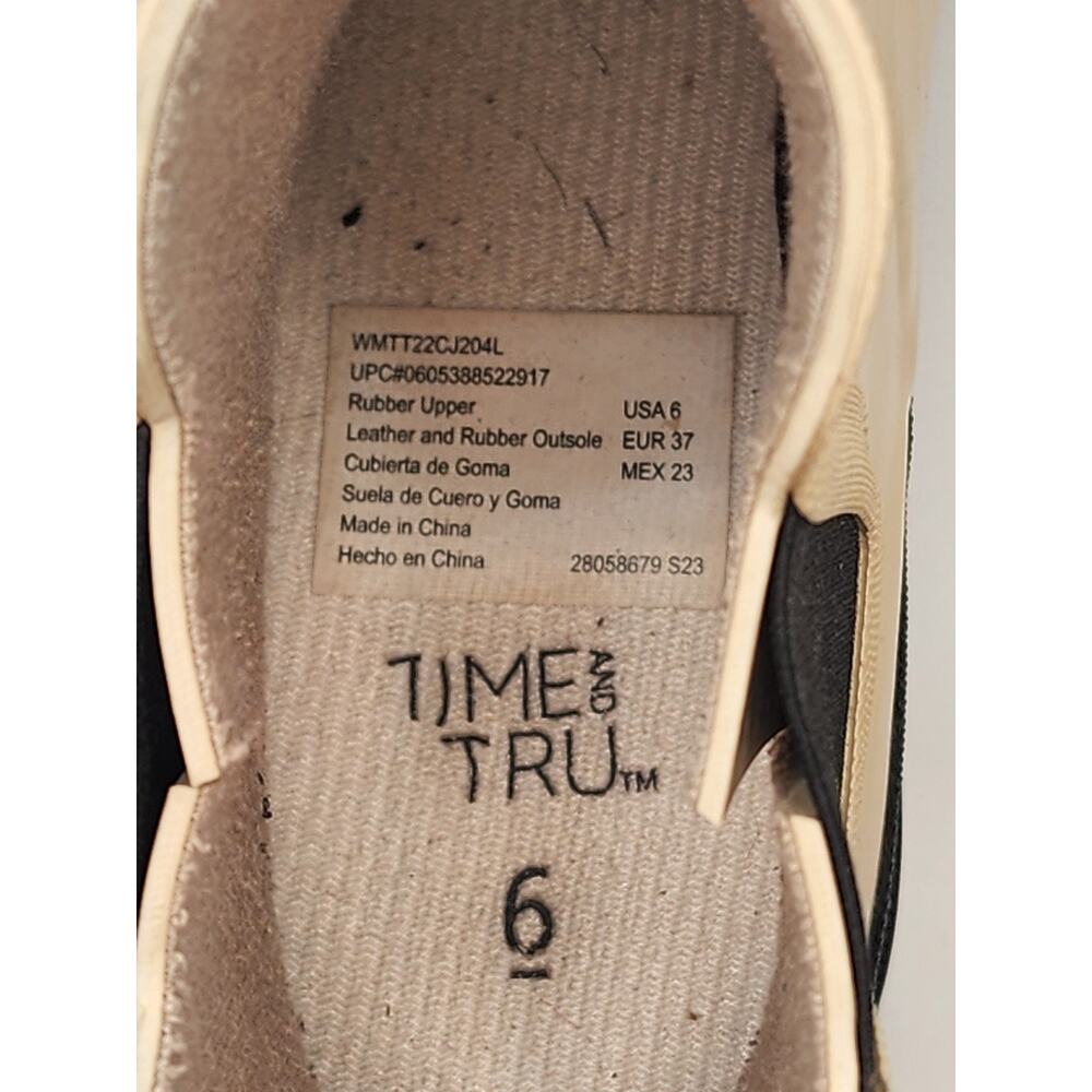 Time and Tru Womens Size 6 Chelsea Rain Boots Tan Beige Ankle Rubber Garden Boot - Picture 7 of 9